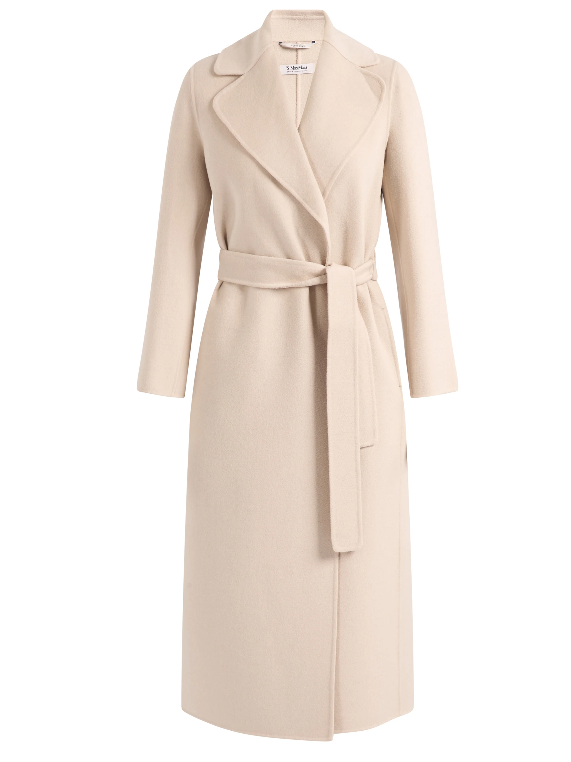 Cappotto 'S Max Mara Poldo in lana color panna