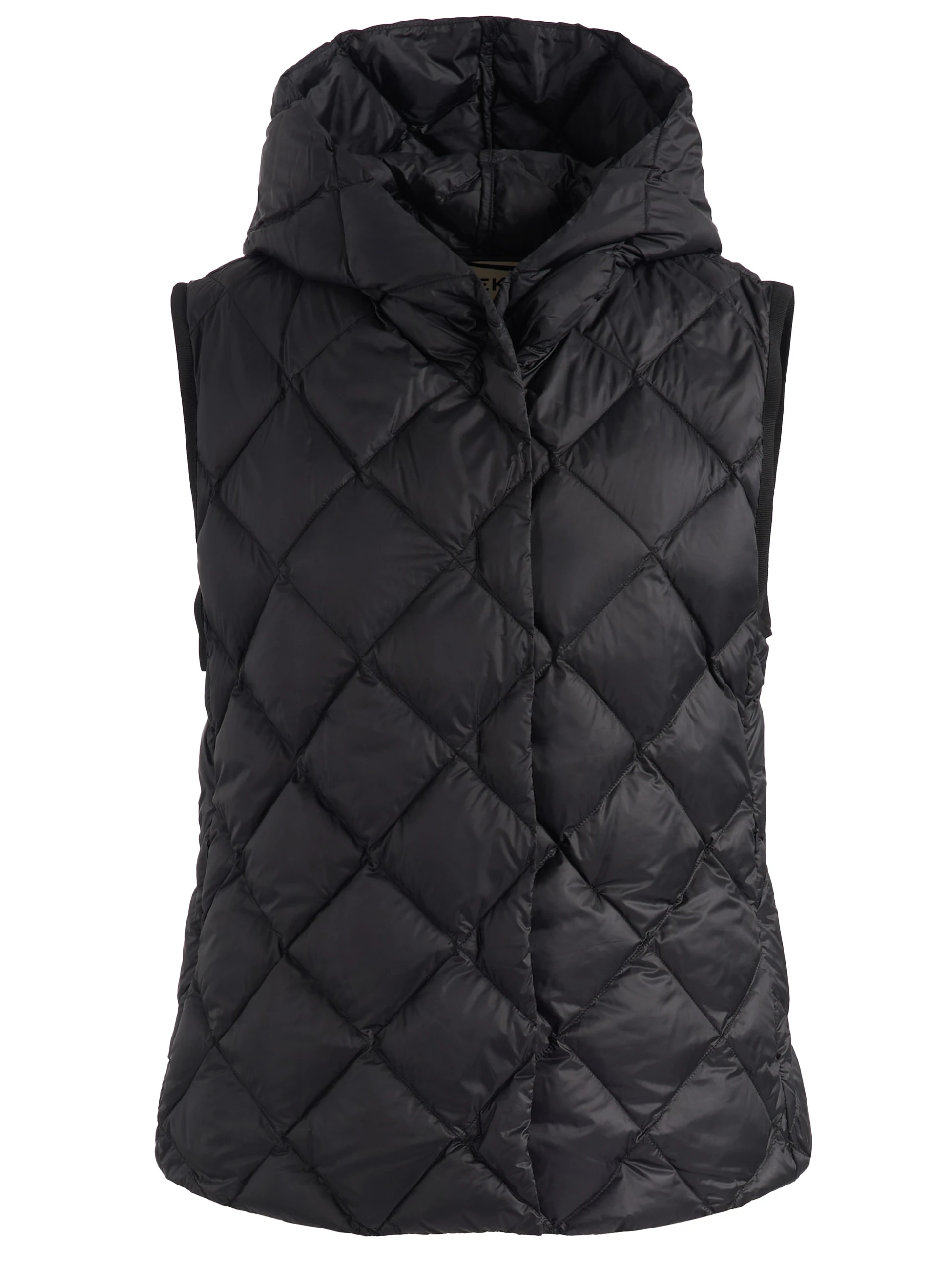 Gilet Weekend Max Mara Wkdgiochi in tela antigoccia nero