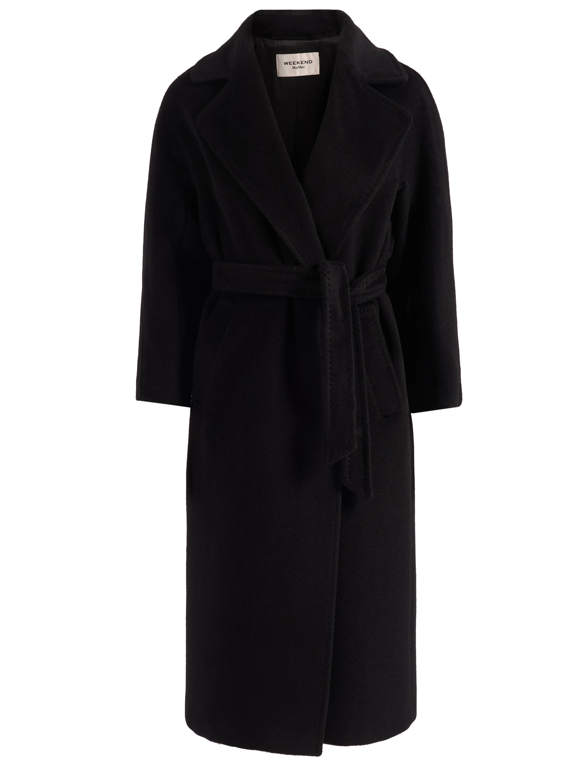 Cappotto Weekend Max Mara Wkdtempera in teddy nero