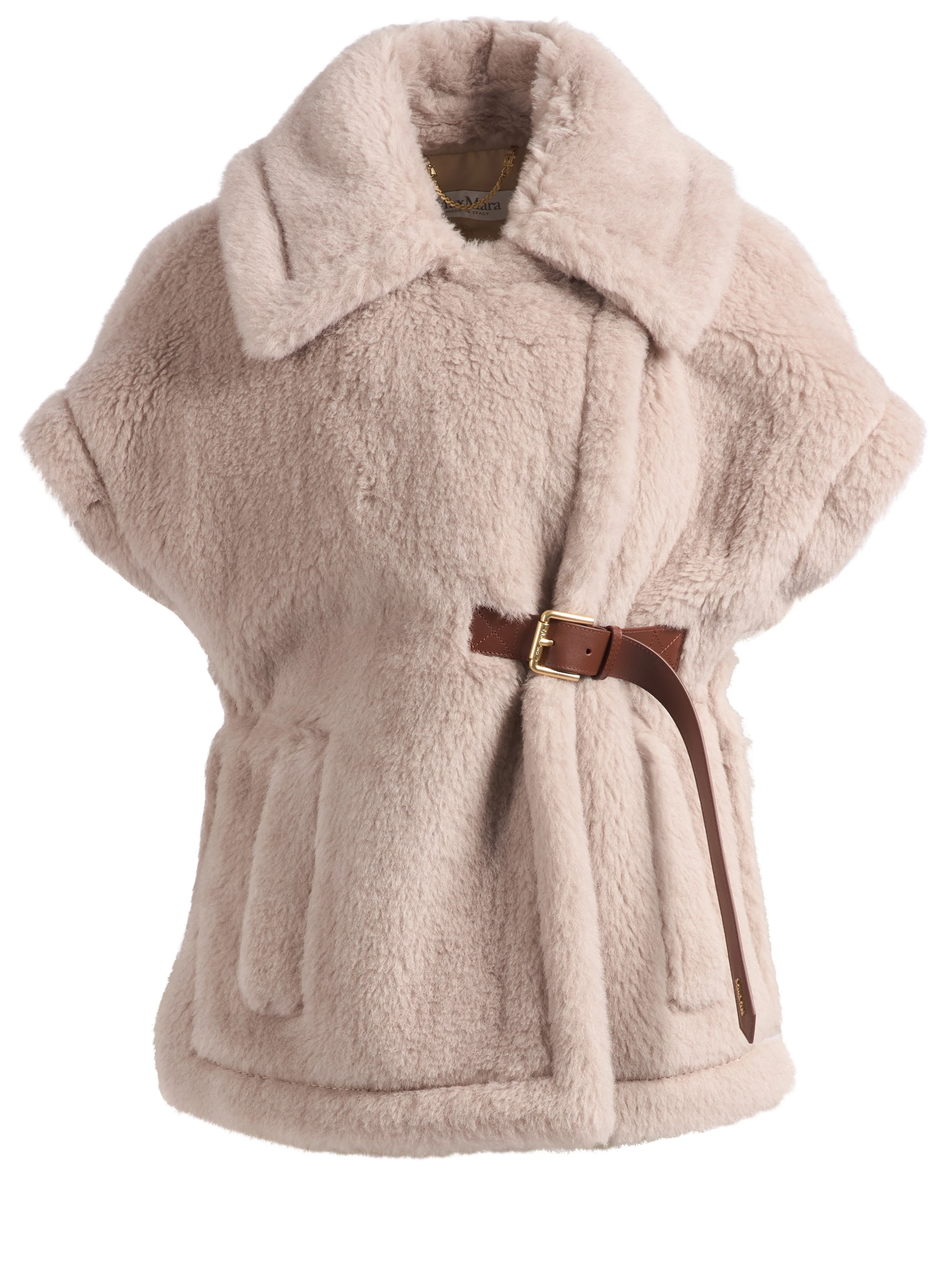 Cappa Max Mara Newabavo01 in teddy color beige