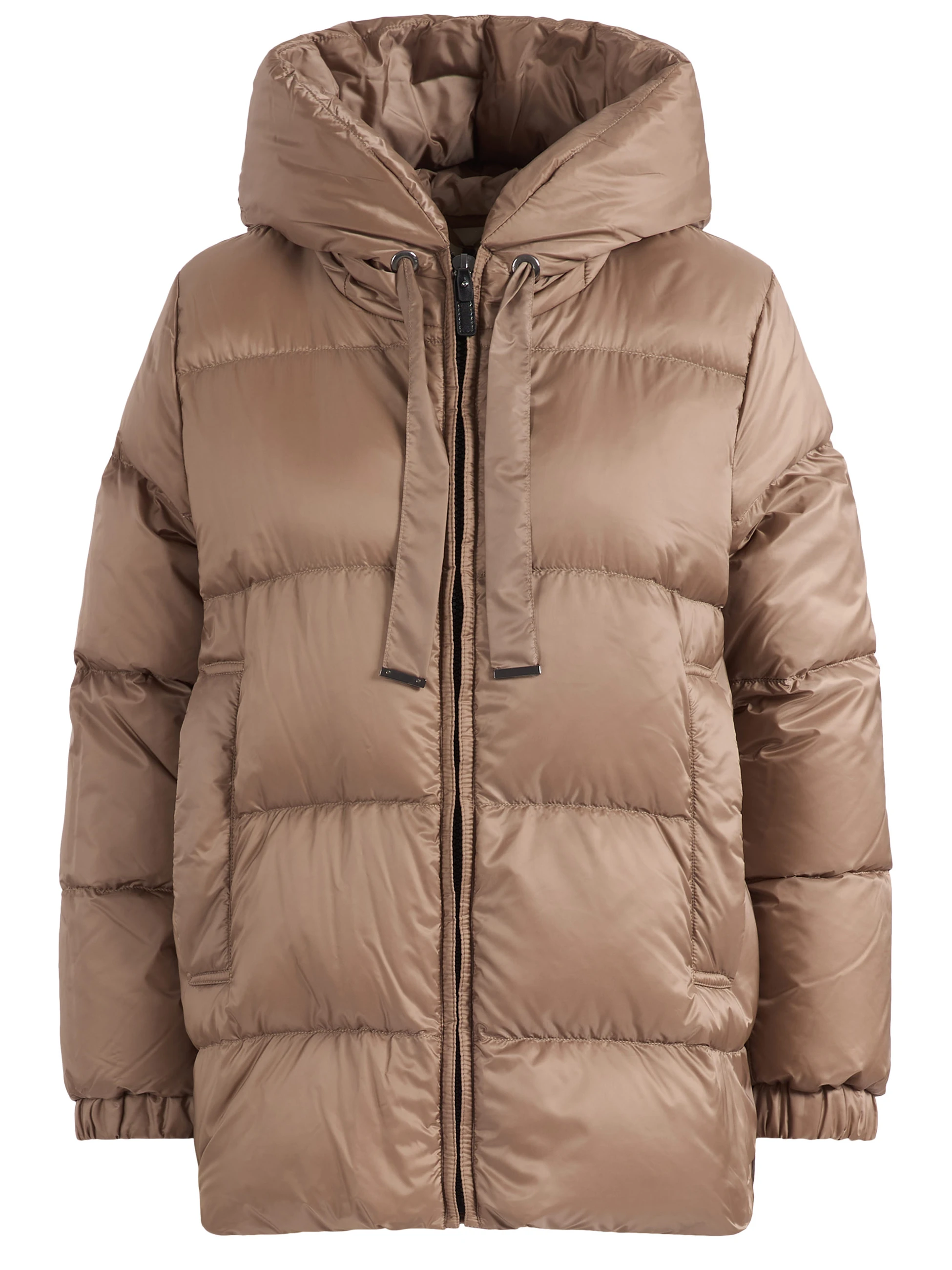 Piumino Max Mara The Cube Seia in tela antigoccia marrone