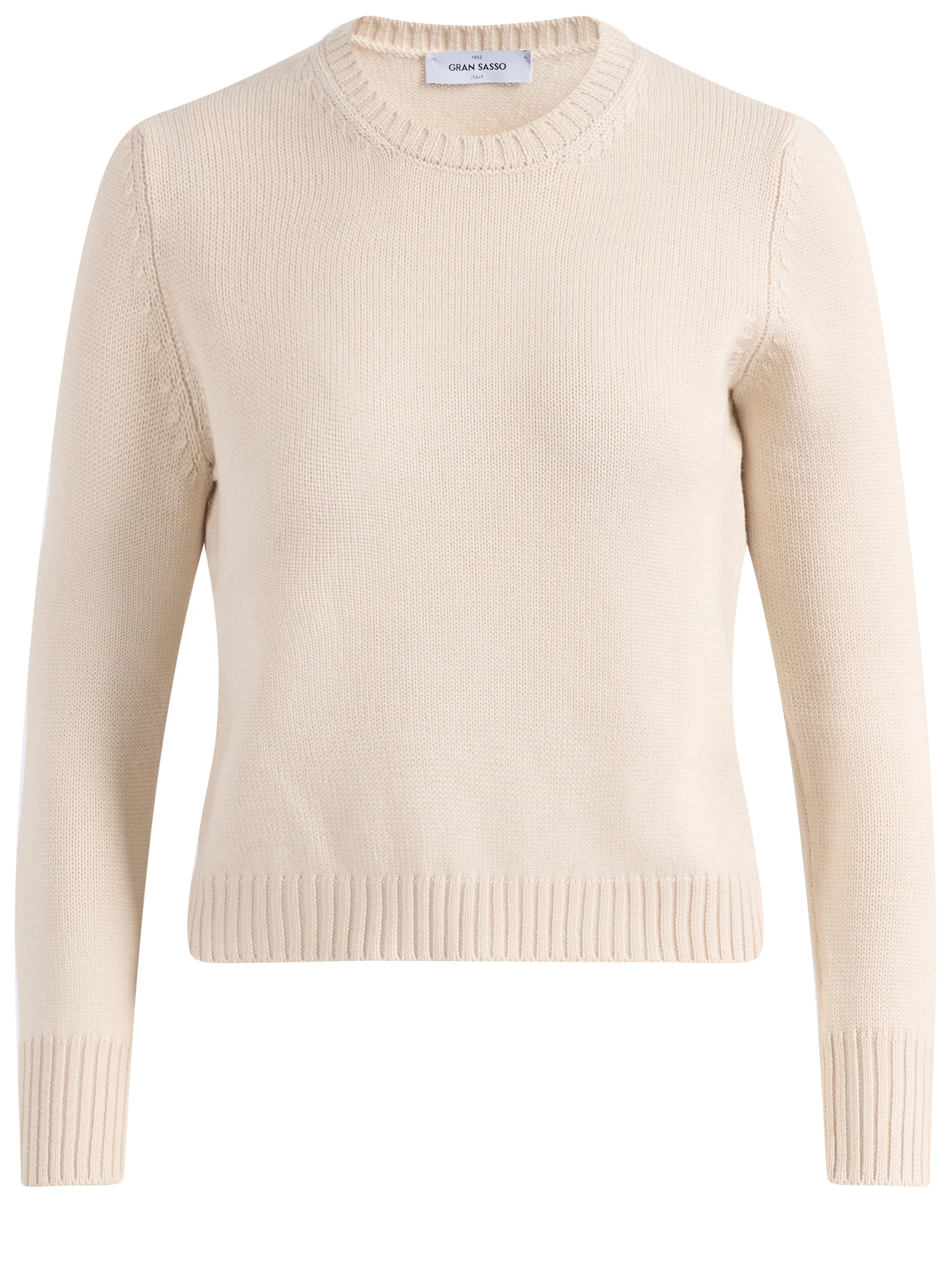 Maglione Gran Sasso in lana color crema