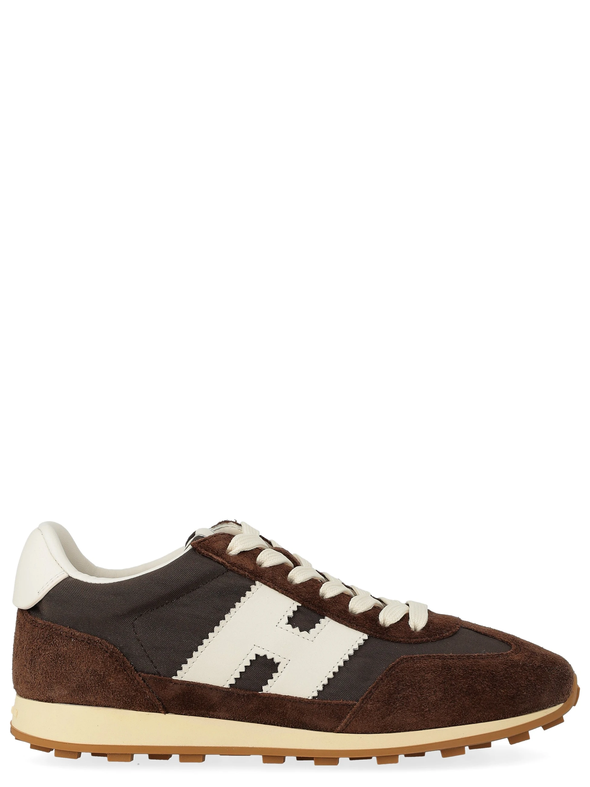 Sneaker Hogan Athletic in pelle scamosciata marrone