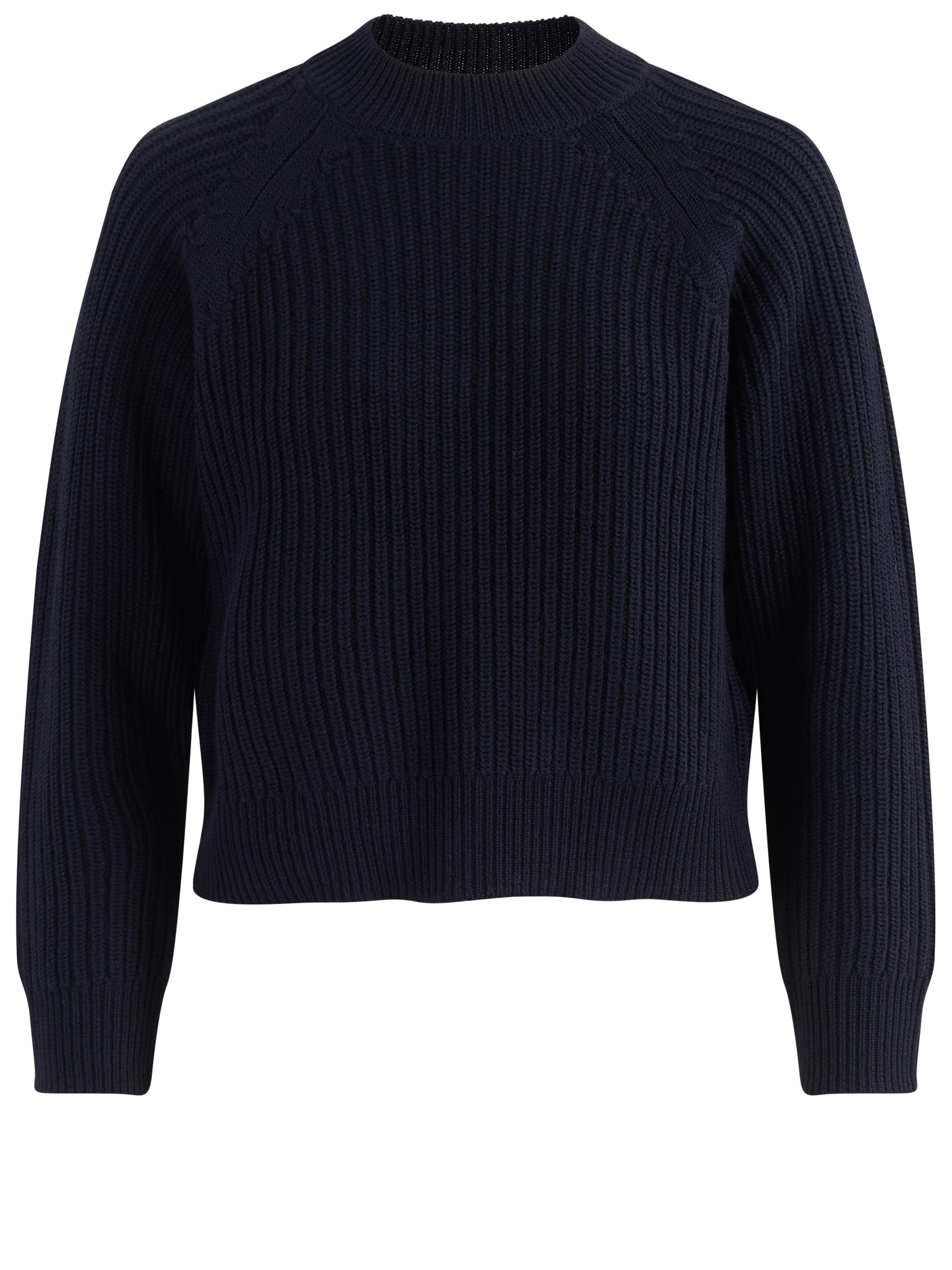 Pull raglan Alpha Studio en laine bleue