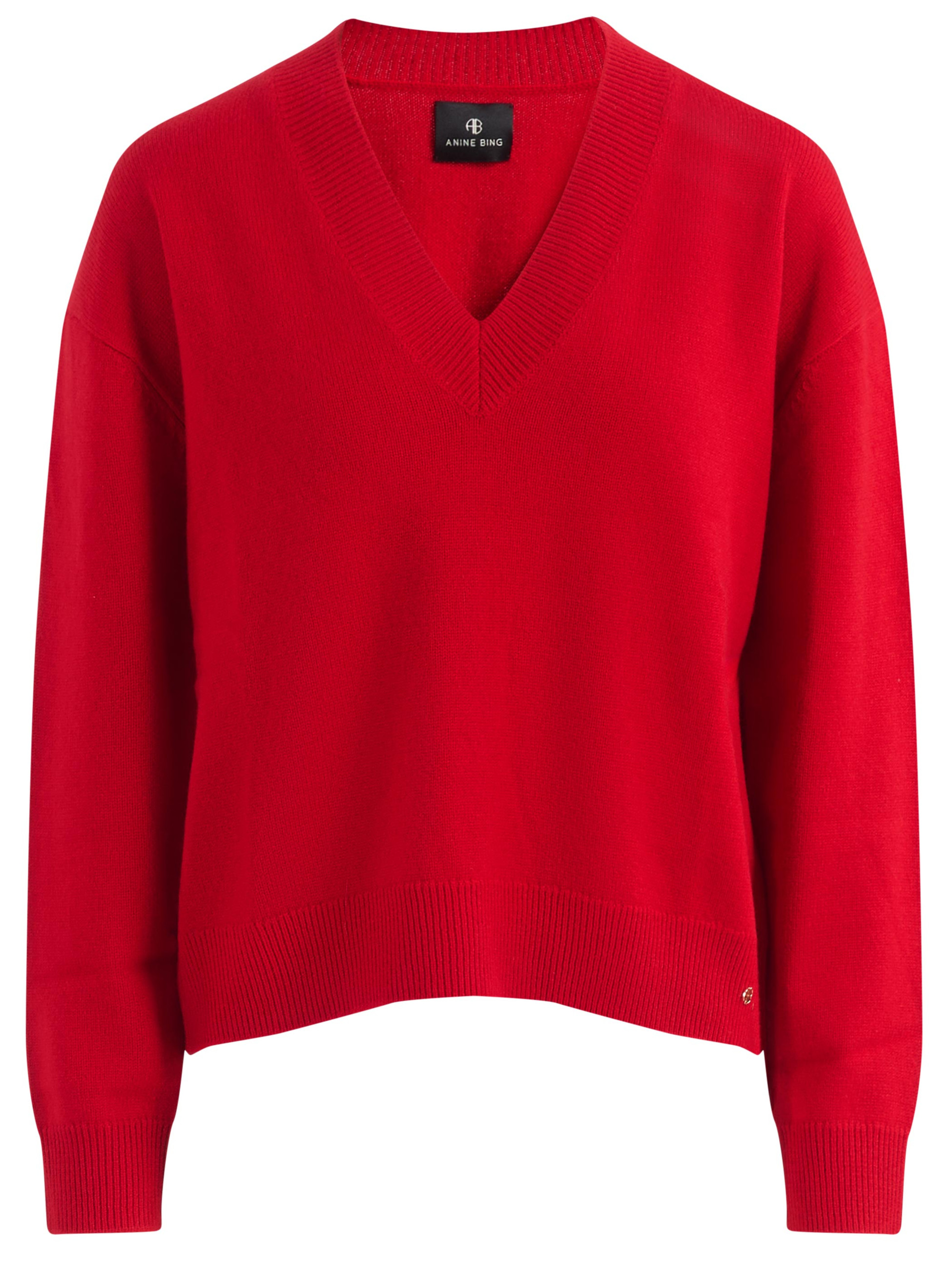 Anine Bing Lee Red Cashmere Sweater | H-Brands