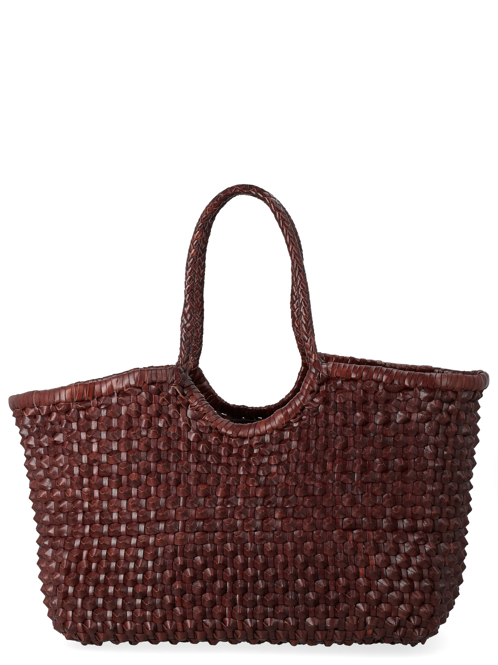 Borsa Dragon Diffusion Nantucket  Cactus in pelle marrone bruciato