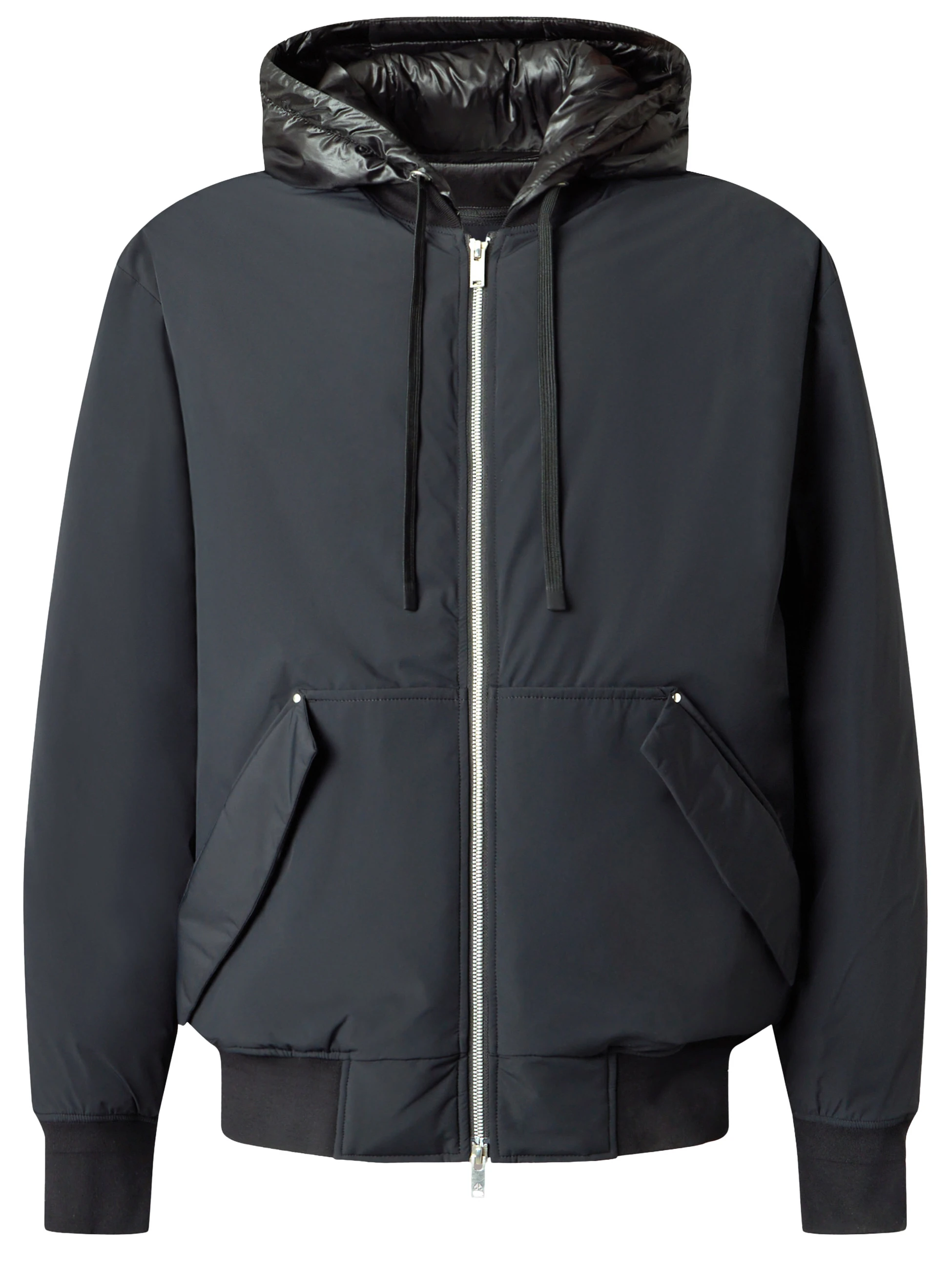 Giacca Moose Knuckles Brixton Down Trucker in nylon nero