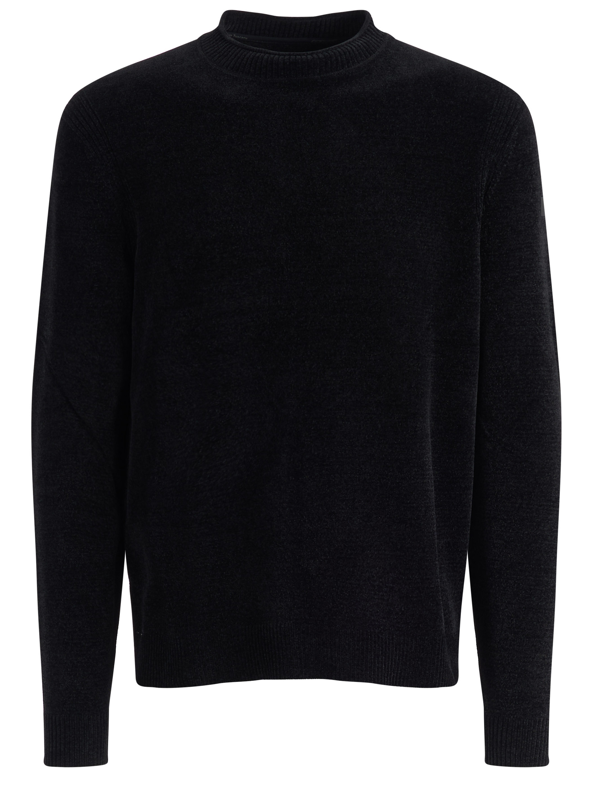 Maglione RRD Velvet Round Knit in ciniglia nera