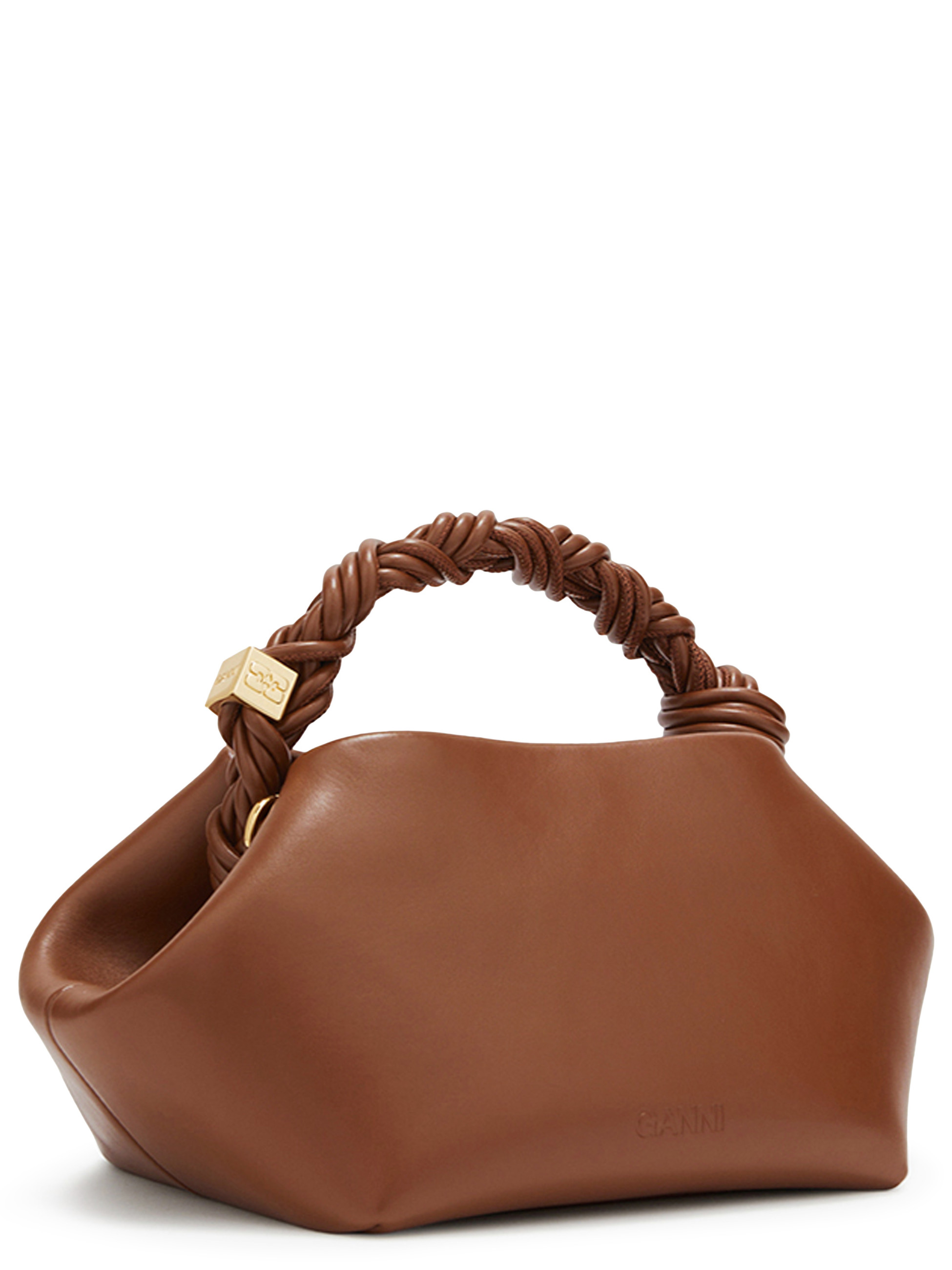 Ganni 's Bou Bag Small in brown vegan leather | H-Brands