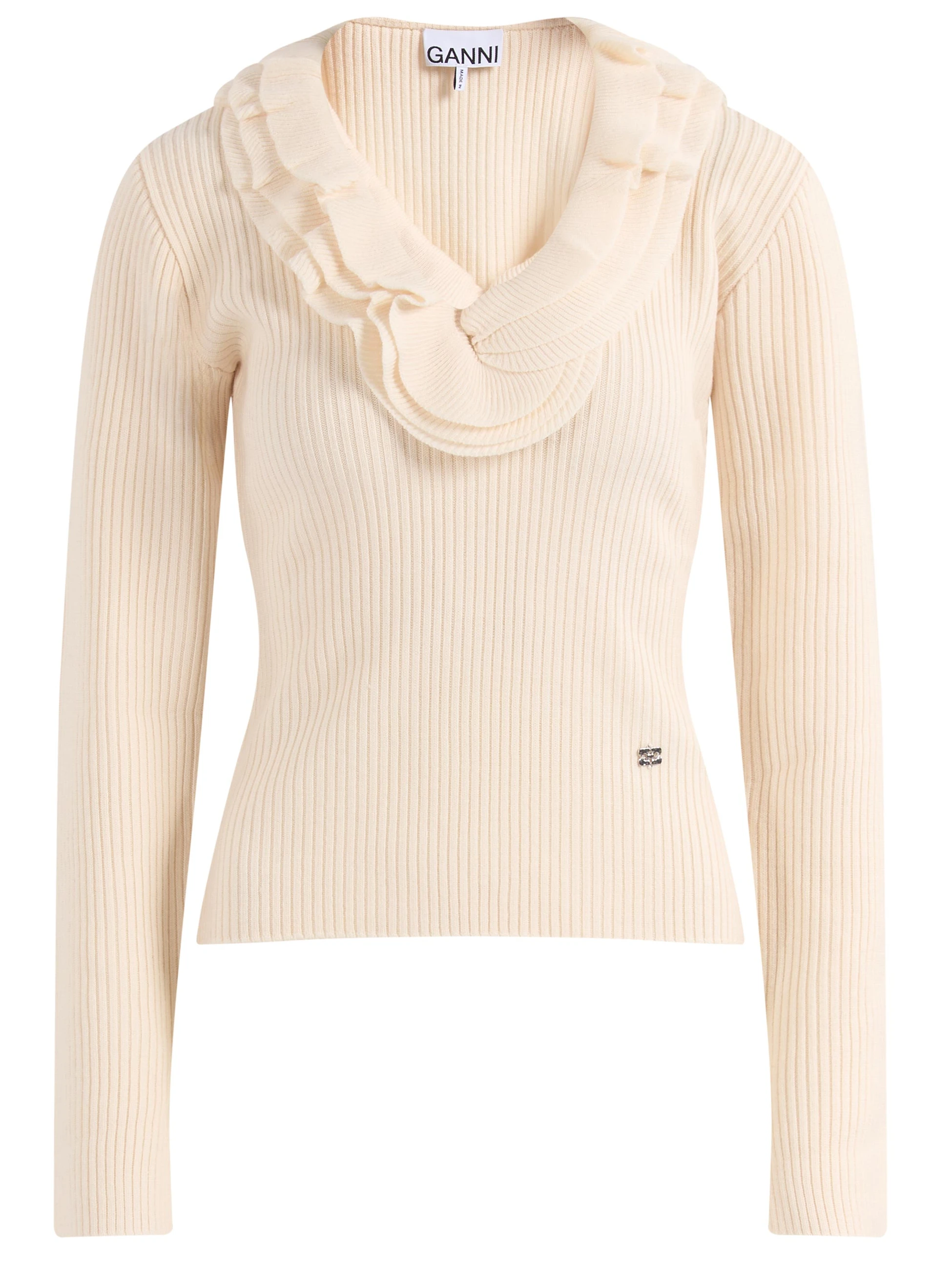 ribbed merino frill top 1
