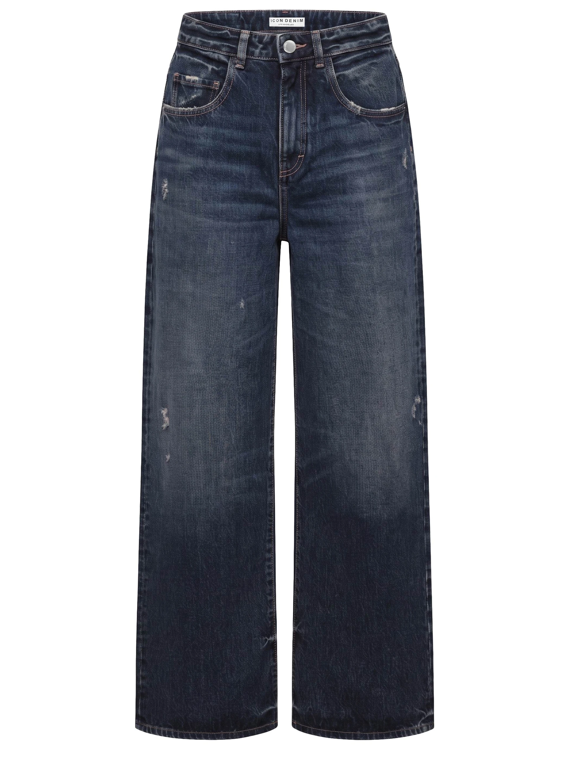 Jeans Icon Denim Poppy wide leg in denim blu