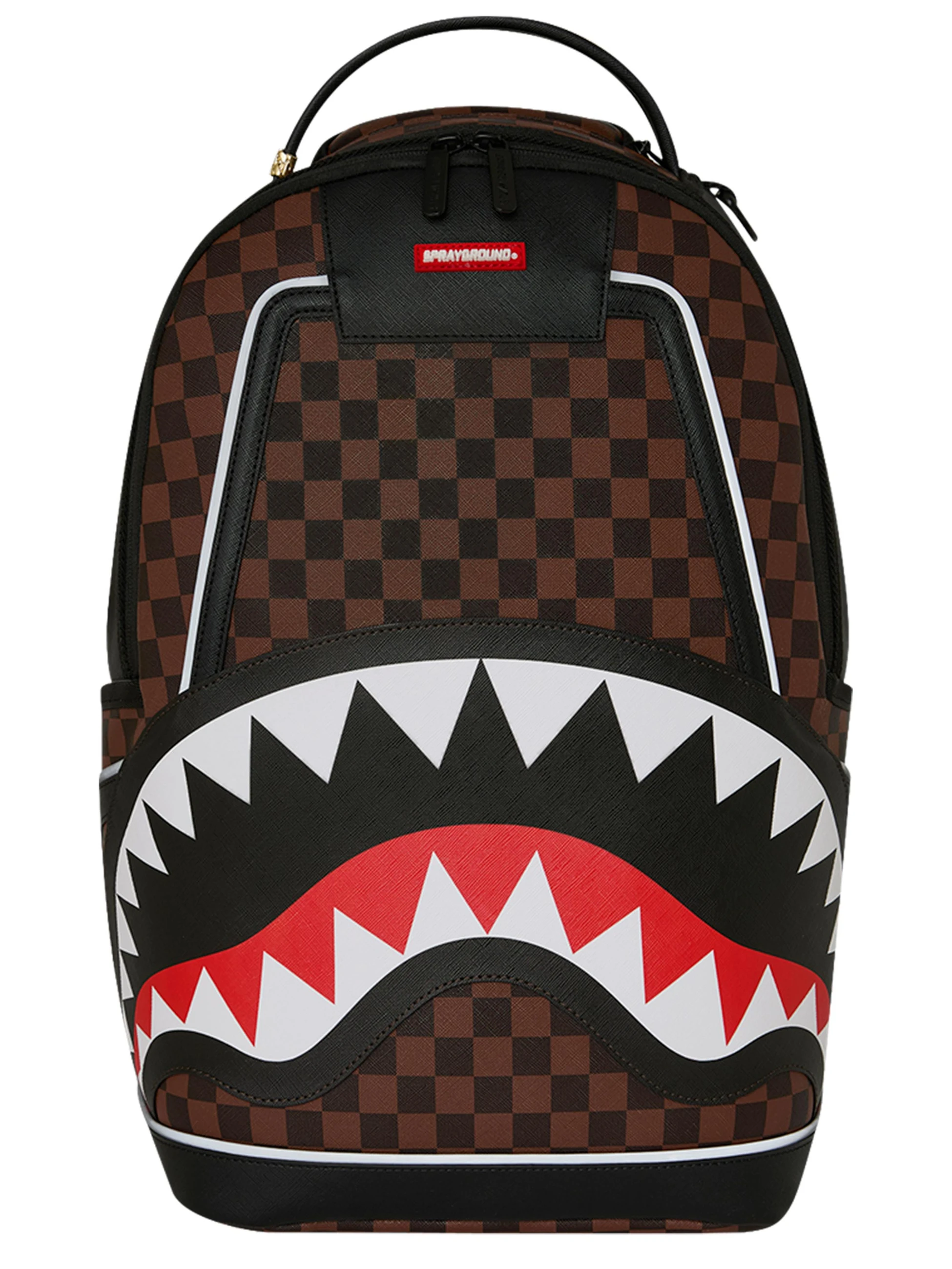 Zaino Sprayground Sharks in Paris Sports in pelle vegana marrone