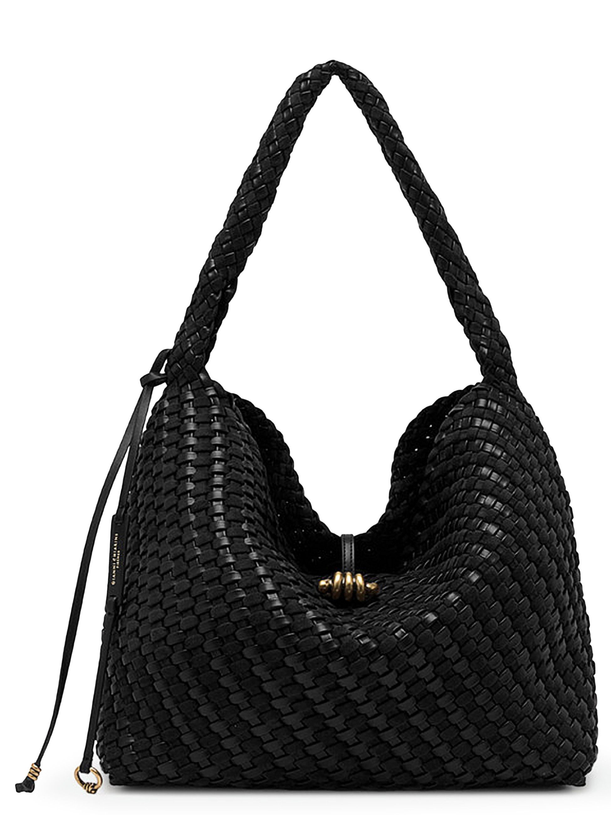 Borsa Gianni Chiarini Aurelie Media in pelle nera