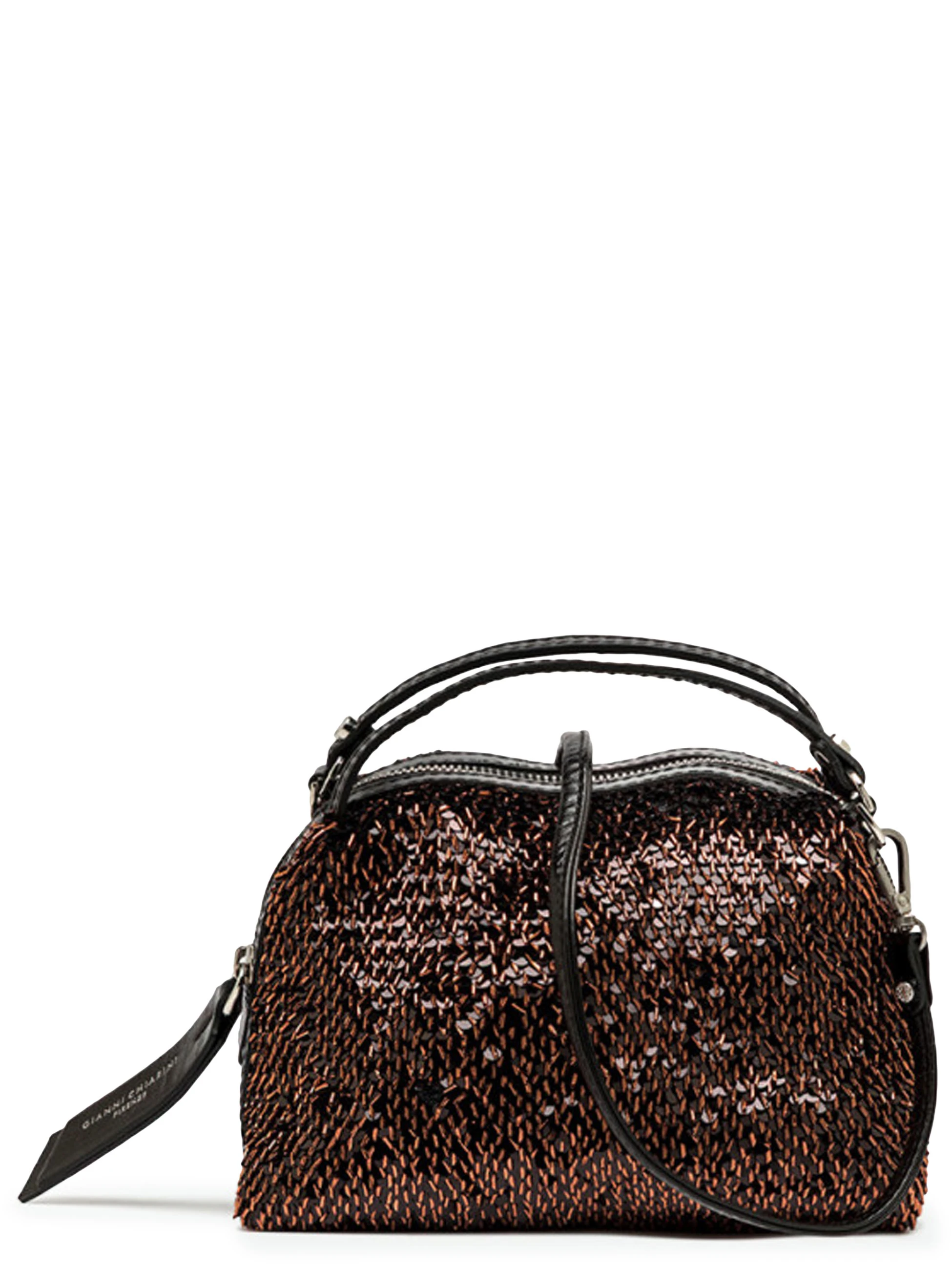 Borsa Gianni Chiarini Alifa Piccola in paillettes bronzo