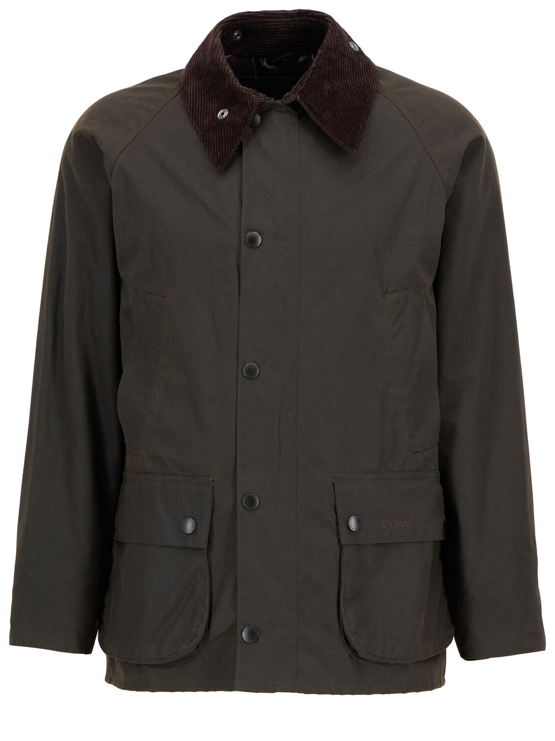 Giacca cerata Barbour Classic Bedale in cotone verde