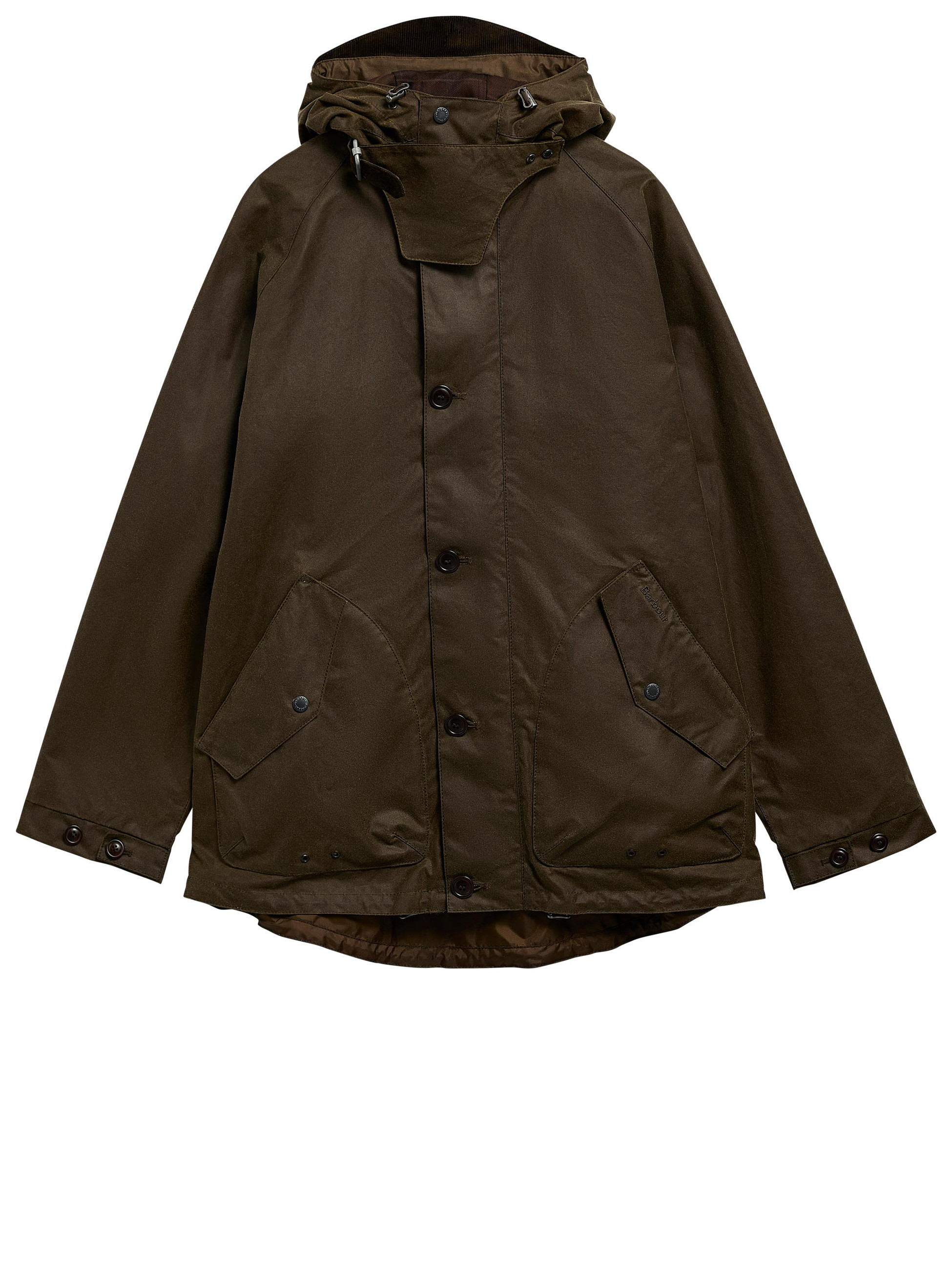 Parka Barbour Re-Engineered Keiss in cotone marrone