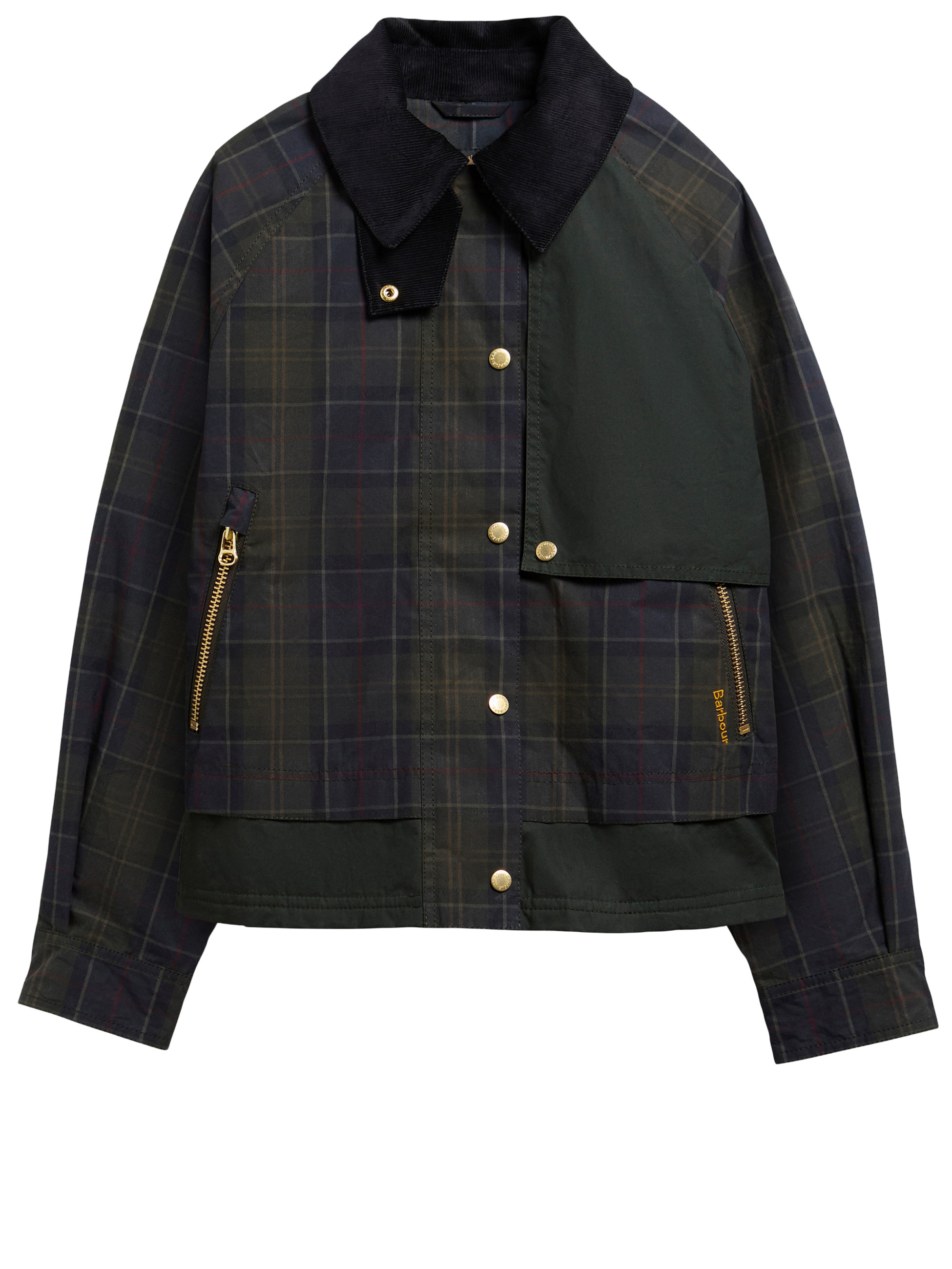 Giacca Barbour Truro in cotone a quadri verde