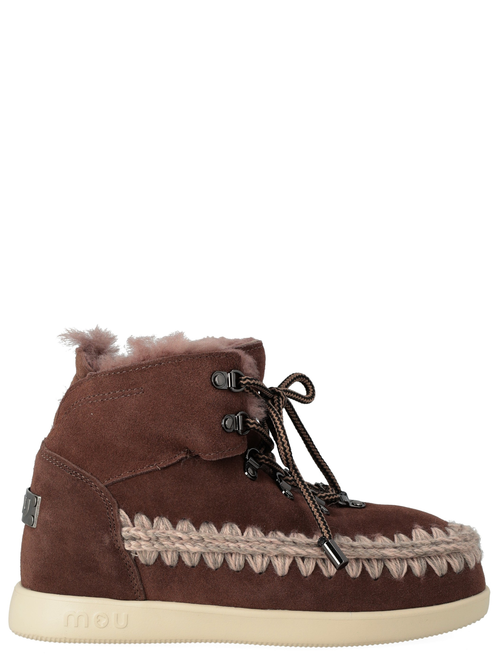 Stivaletti Mou New Inner Wedge Hiking Lace-up marrone