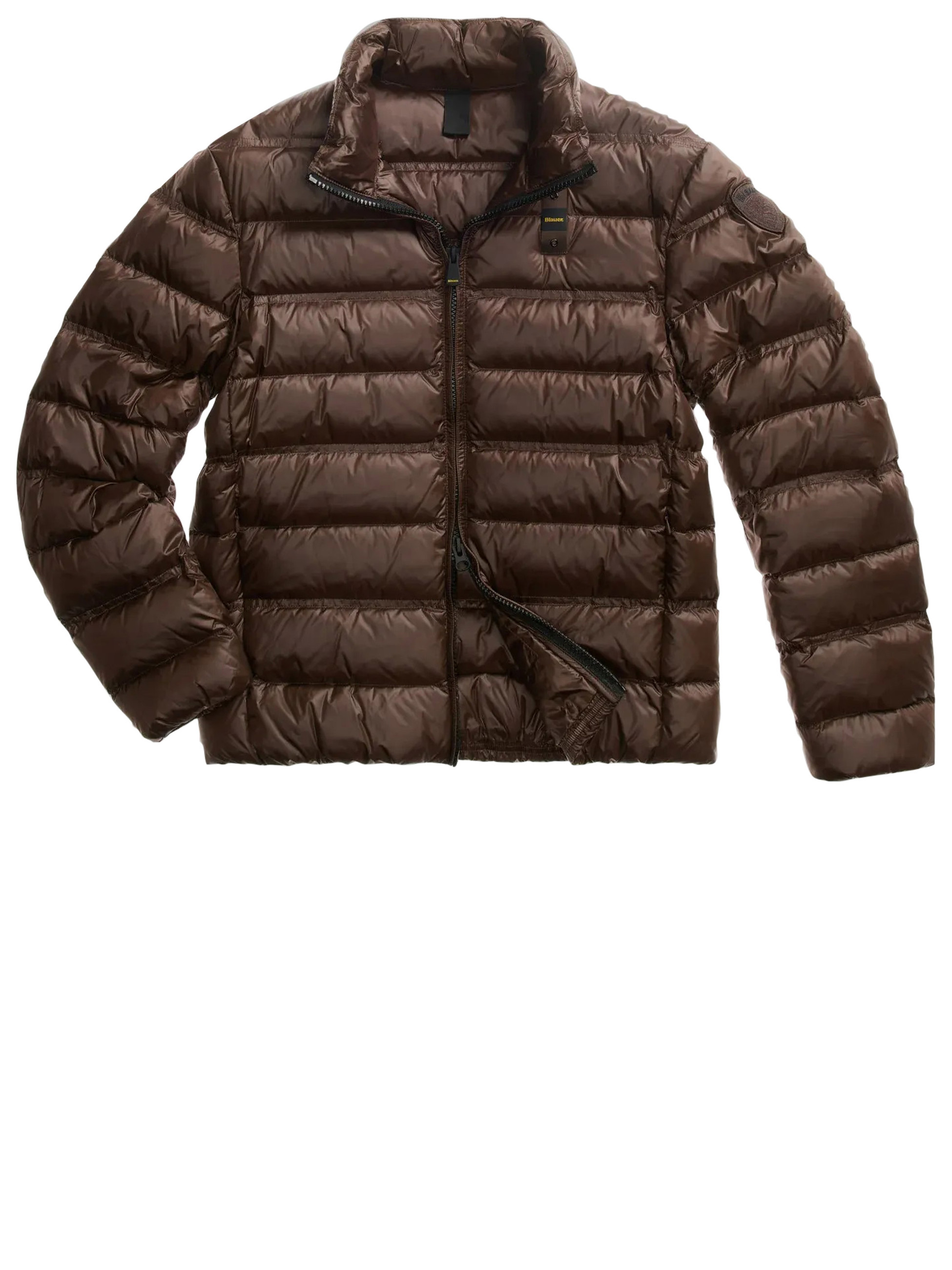 Piumino Blauer Belmont in nylon lucido marrone