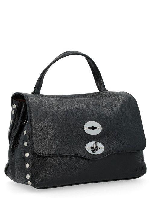 Zanellato Daily Slim Handbag in Black Embossed Leather | H-Brands
