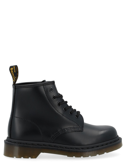 Botin militar Dr. Martens 101 Liso en cuero negro