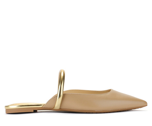 jessa flat mule camel 1