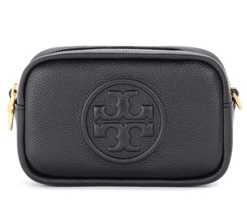 Bag Tory Burch Perry Bombé in black leather | H-Brands