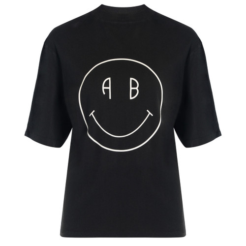 T-Shirt Anine Bing Avi Tee Smiley nera