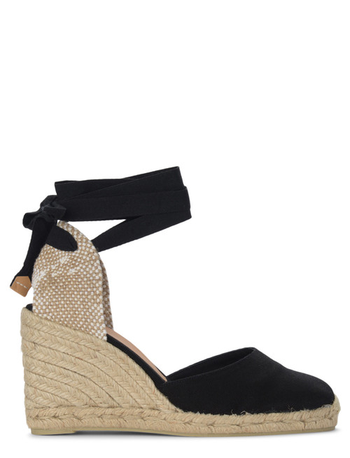 Castañer Espadrilles Carina en toile noire