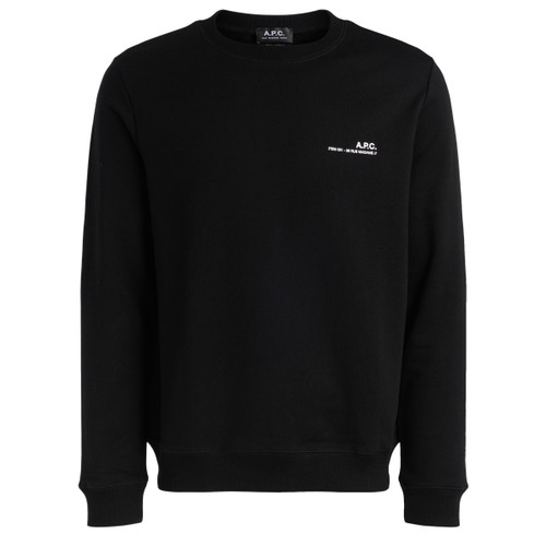 Men's A.P.C. Item sweatshirt in black cotton