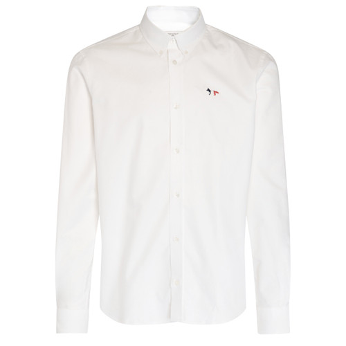 tricolor fox patch shirt white 1