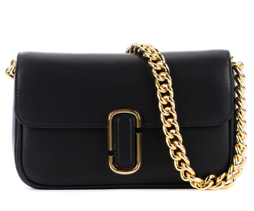 Bag Marc Jacobs The J Marc Mini black bag with croco print | H-Brands