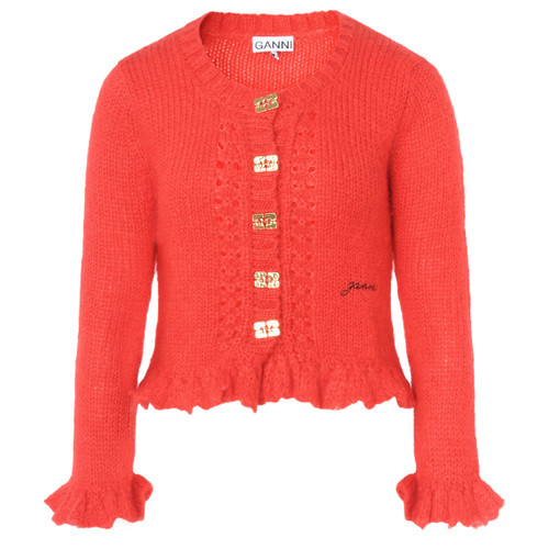 Cardigan Ganni rosso