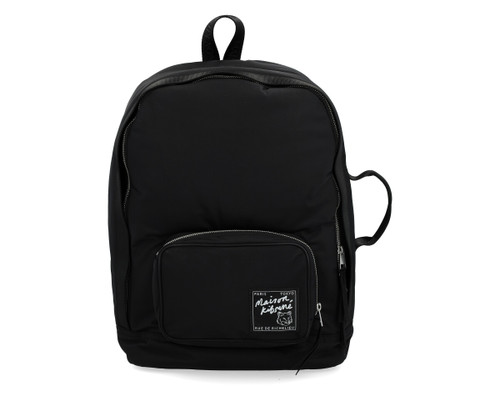 Maison Kitsuné Mochila de nailon negro