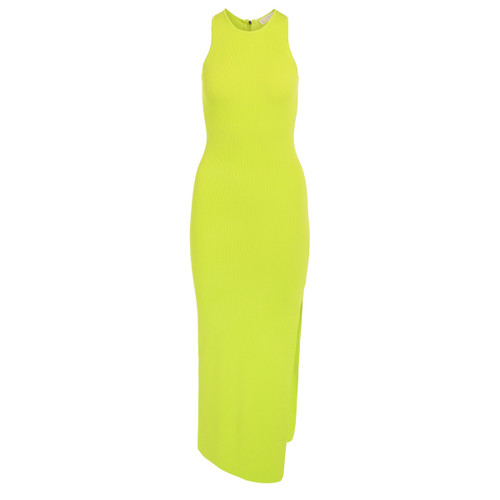 maxi dress tank side limeade 1