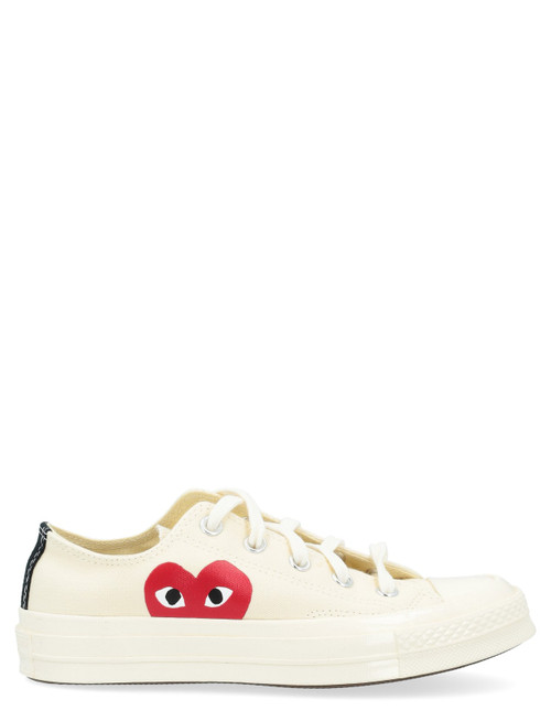 Sneaker Comme des Garçons Play x Converse in canvas beige