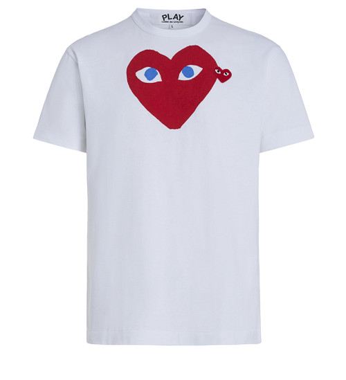 camiseta blanca corazón rojo 1