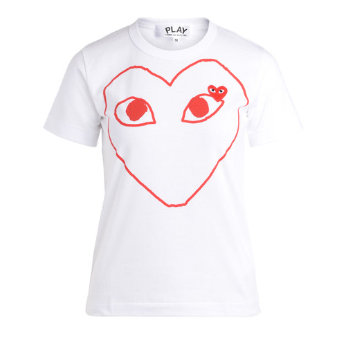 tshirt blanc coeur rouge 1