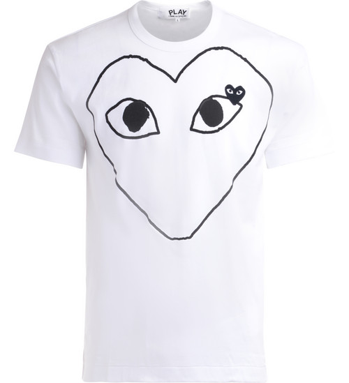 tshirt bianco profilo cuore 1