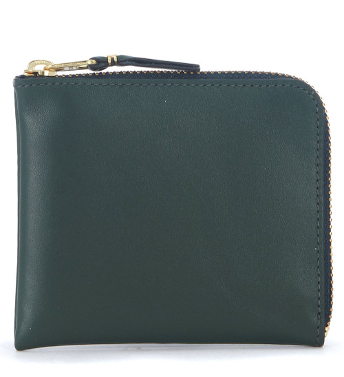 Brieftasche Comme Des Garçons Wallet aus grünem Leder