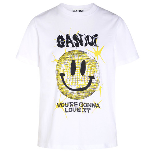 camiseta smiley brillante white 1