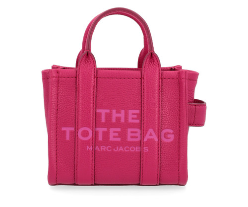 Marc Jacobs Tasche The Mini Tote Bag aus fuchsiafarbenem Leder