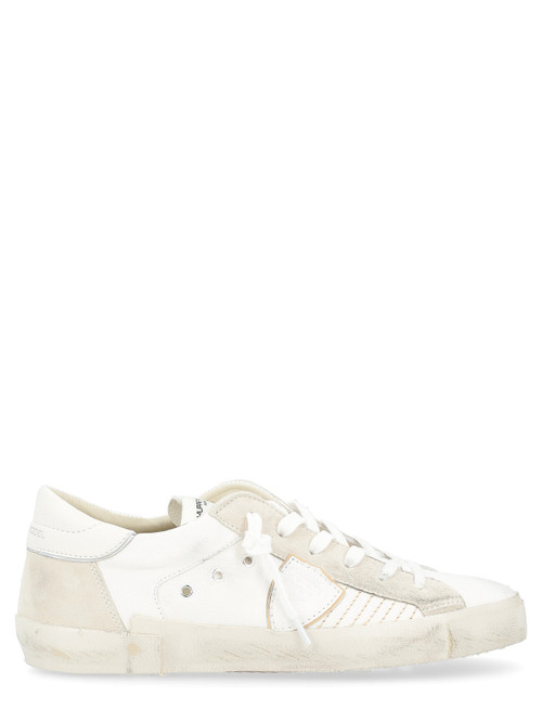 Zapatilla por hombre Philippe Model Paris X blanco efecto usado