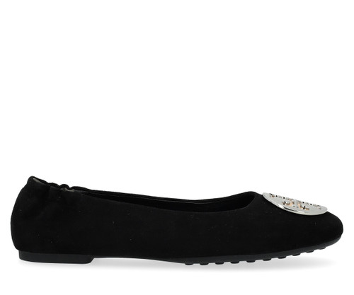 Ballerine Tory Burch Claire en daim noir