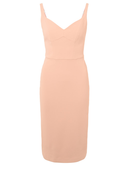 Vestido tubo Elisabetta Franchi nude