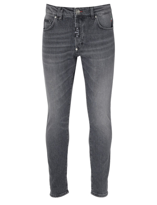 Jean skinny Philipp Plein en denim gris foncé