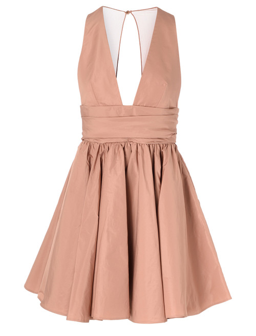 Pinko Mini robe en taffetas couleur champagne