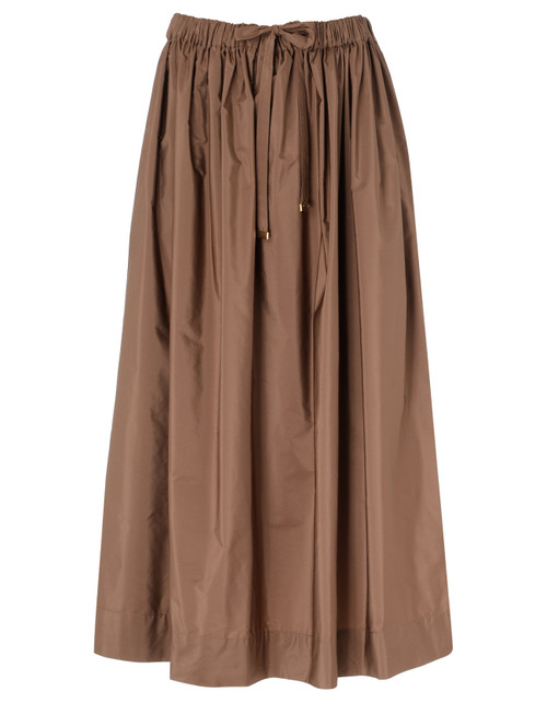 Skirt 'S Max Mara in leather-colored taffeta