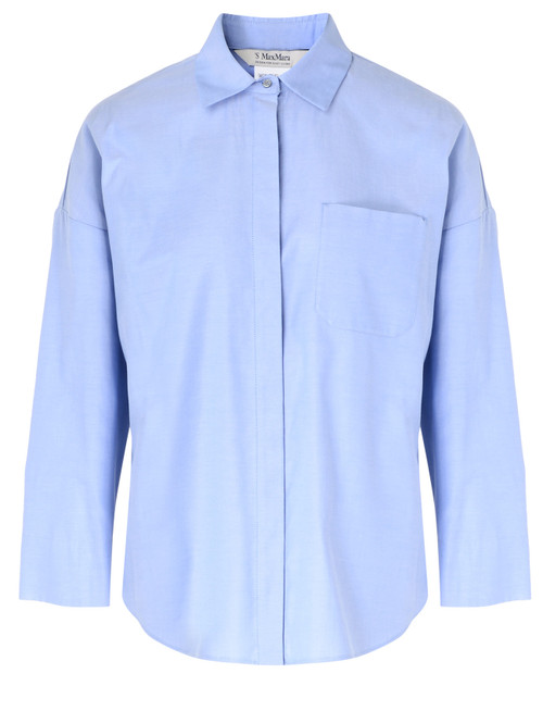 Camisa 'S Max Mara de algodón azul claro