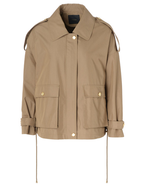 Short parka Pinko taupe